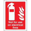 Not for Use On Electrical Fires