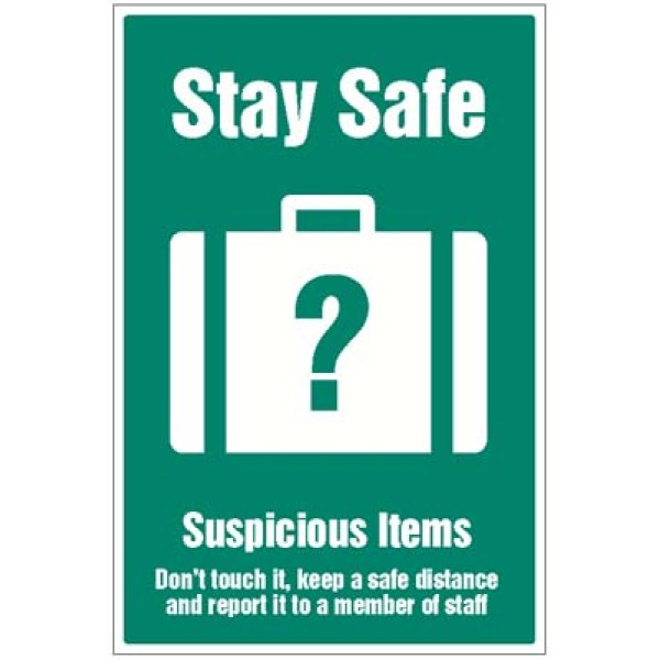 Stay Safe - Suspicious Items