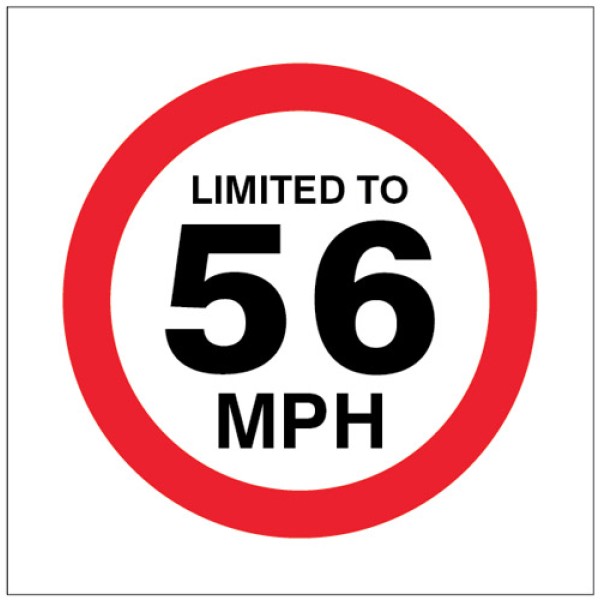 Limited to 56mph