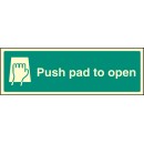 Push Pad to Open