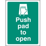 Push Pad to Open