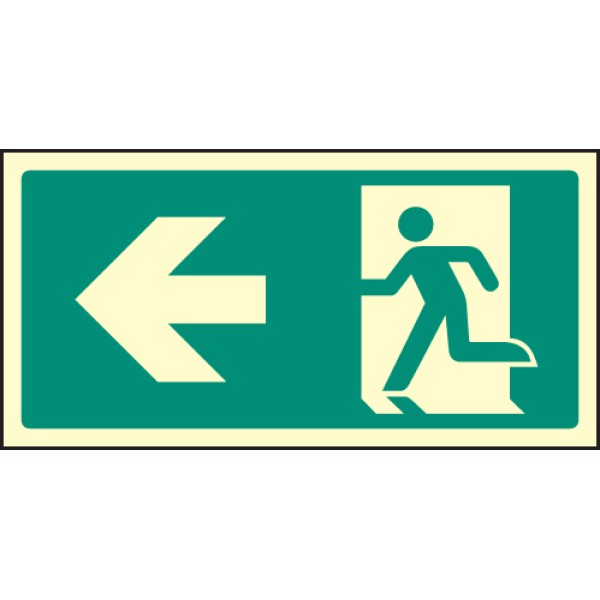 Intermediate Fire Exit Marker - Arrow Left