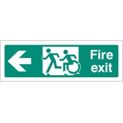 Inclusive Disabled Fire Exit Design - Arrow Left