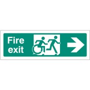 Inclusive Disabled Fire Exit Design - Arrow Right