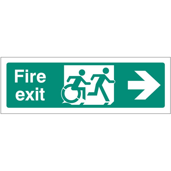 Inclusive Disabled Fire Exit Design - Arrow Right