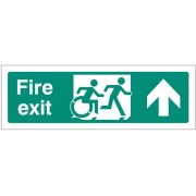 Inclusive Disabled Fire Exit Design - Arrow Up