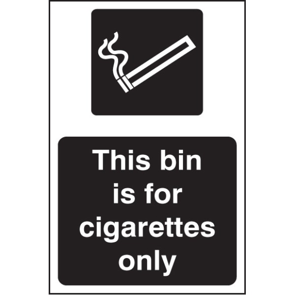 This Bin Is for Cigarettes Only