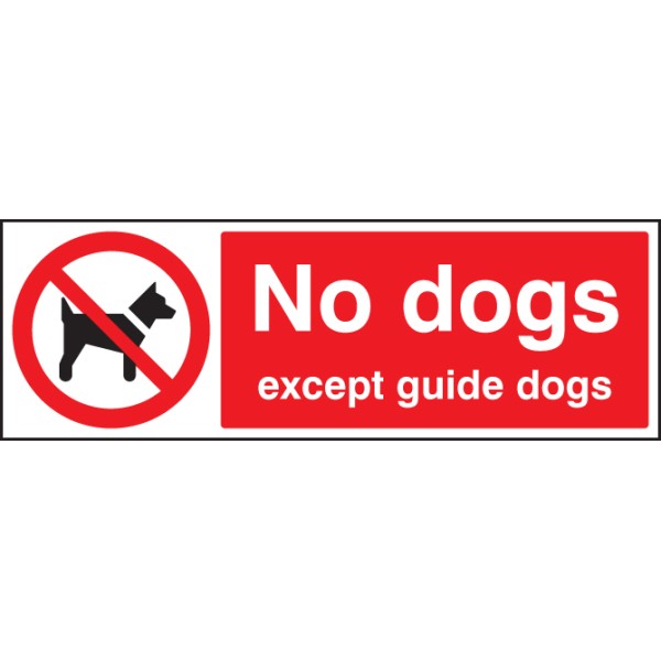 No Dogs Except Guide Dogs