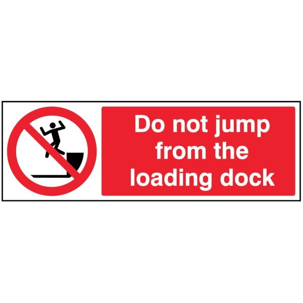 Do Not Jump from Loading Dock