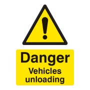 Danger - Vehicles Unloading