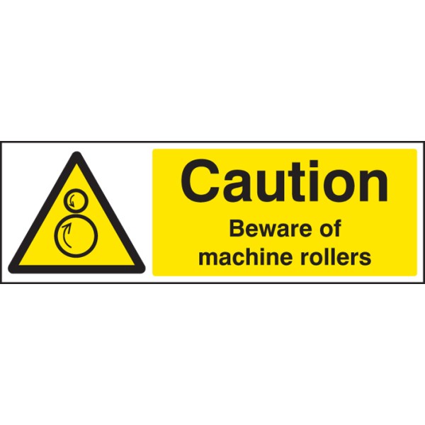 Caution - Beware of Machine Rollers