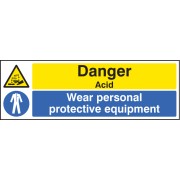 Danger - Acid Wear PPE