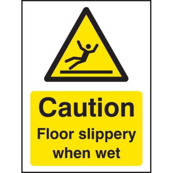 Caution - Floor Slippery When Wet