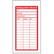 Fire Extinguisher Inspection Record Tags (Pack of 10)