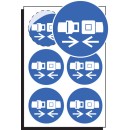 Seatbelt Symbol - Labels (Sheet of 6)