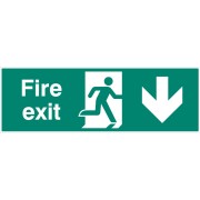 Double Sided Large Fire Exit - Down