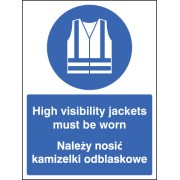 High Visibility Jackets Must be Worn (English / Polish)