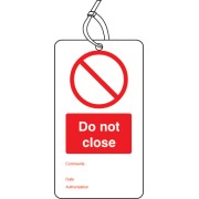 Do Not Close - Double Sided Tags (Pack of 10)