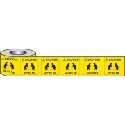 Caution - 20-50kg Labels (Roll of 500)