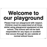 Welcome to our Playground Notice