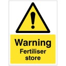 Warning - Fertiliser Store