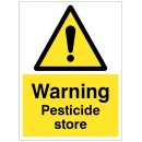 Warning - Pesticide Store