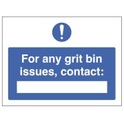 For Any Grit Bin Issues, Contact: