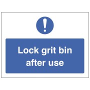 Lock Grit Bin after Use