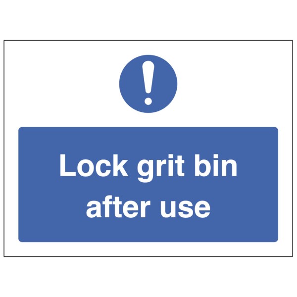 Lock Grit Bin after Use