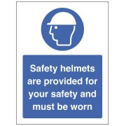 Safety Helmets are Provided for your Safety