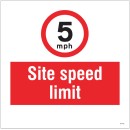 5mph - Site Speed Limit - Add a Logo - Site Saver