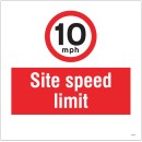 10mph - Site Speed Limit - Add a Logo - Site Saver