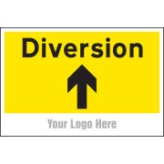 Diversion - Arrow Up / Straight On - Add a Logo - Site Saver