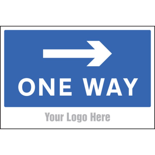 One Way - Arrow Right - Add a Logo - Site Saver