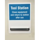 Tool Station Shadow Board with 360mm Magnetic Rail