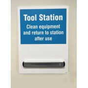 Tool Station Shadow Board with 360mm Magnetic Rail