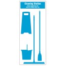 Cleaning Station Shadow Board (4 piece)