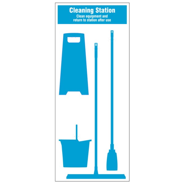 Cleaning Station Shadow Board (4 piece)