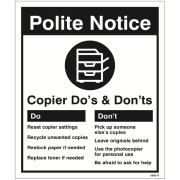 Photocopier - Do's & Don'ts