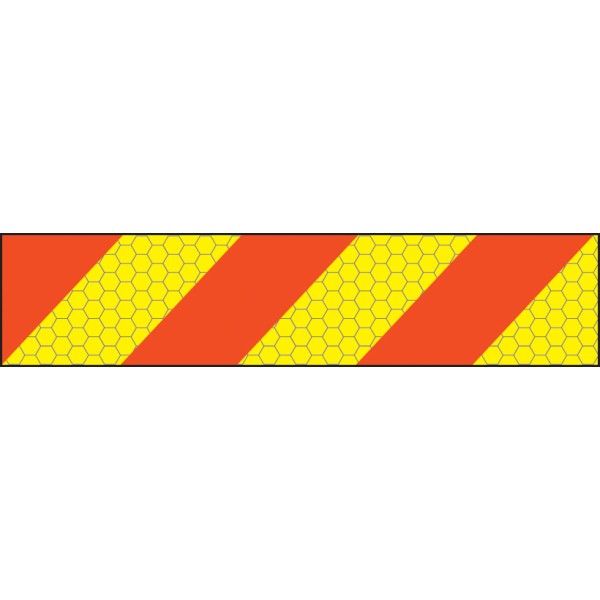 ECE70 Vehicle Marking Plate - Left Hand Chevron