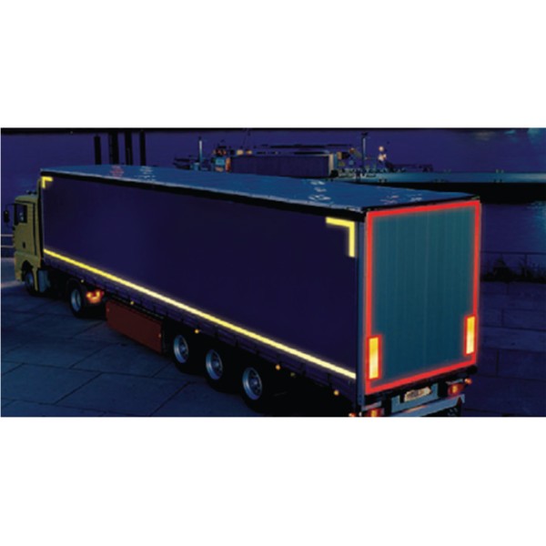 Red Lorry Marking Contour Tape  (Curtain Vehicle)