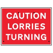 Re-Flex Sign - Caution - Lorries Turning