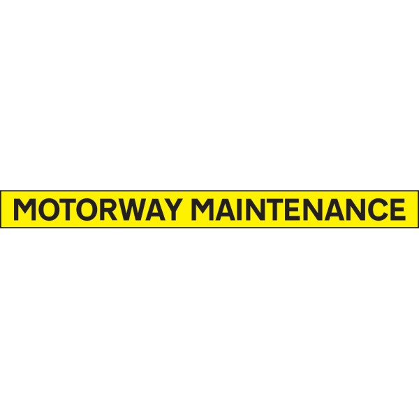 Motorway Maintenance - Reflective Self Adhesive Vinyl