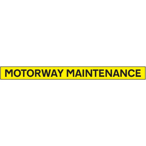 Motorway Maintenance - Reflective Magnetic