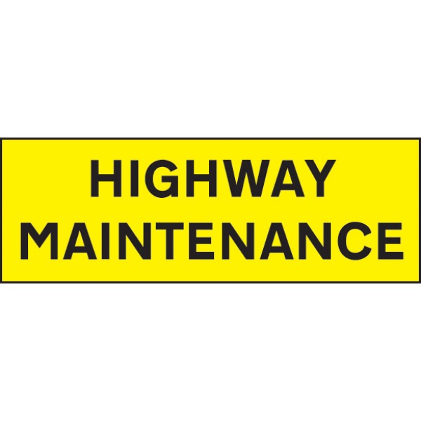 Highway Maintenance - Reflective Self Adhesive Vinyl