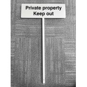 Private Property - Keep Out - Verge Sign