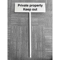 Private Property - Keep Out - Verge Sign