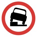 No Parking on Verge or Footway - Class RA1 and R2