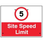 Re-Flex Sign - 5mph Site Speed Limit