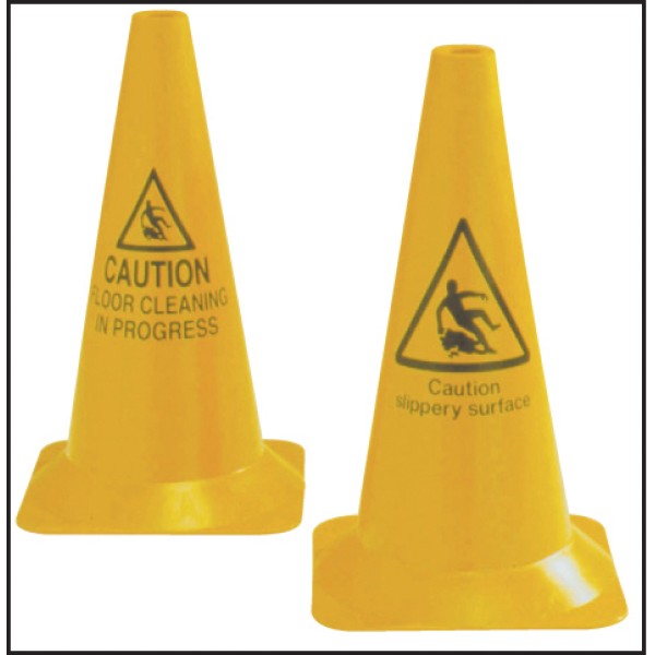 Caution Floor Cleaning - Round Cone